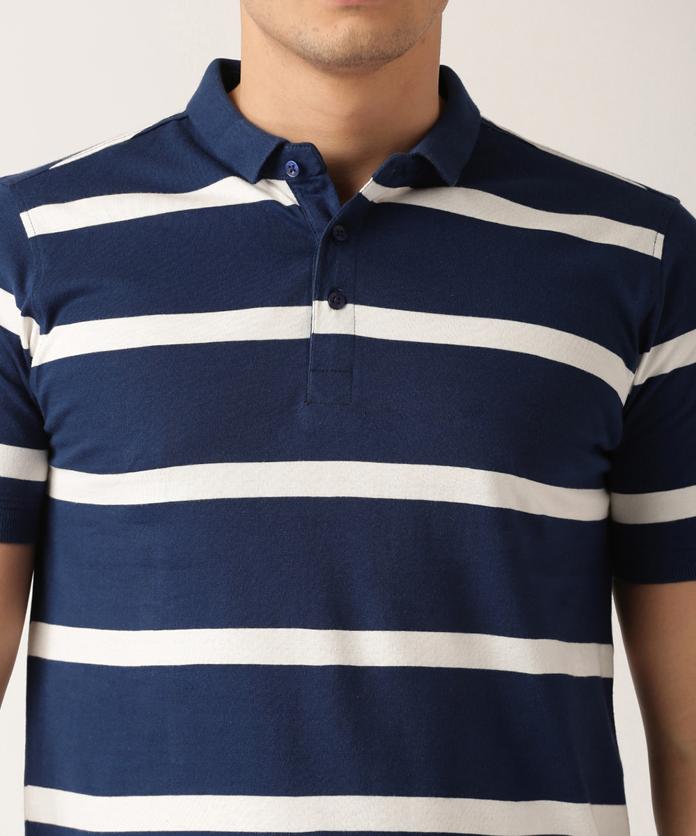 Classical Stripe Polo Shirt For Men