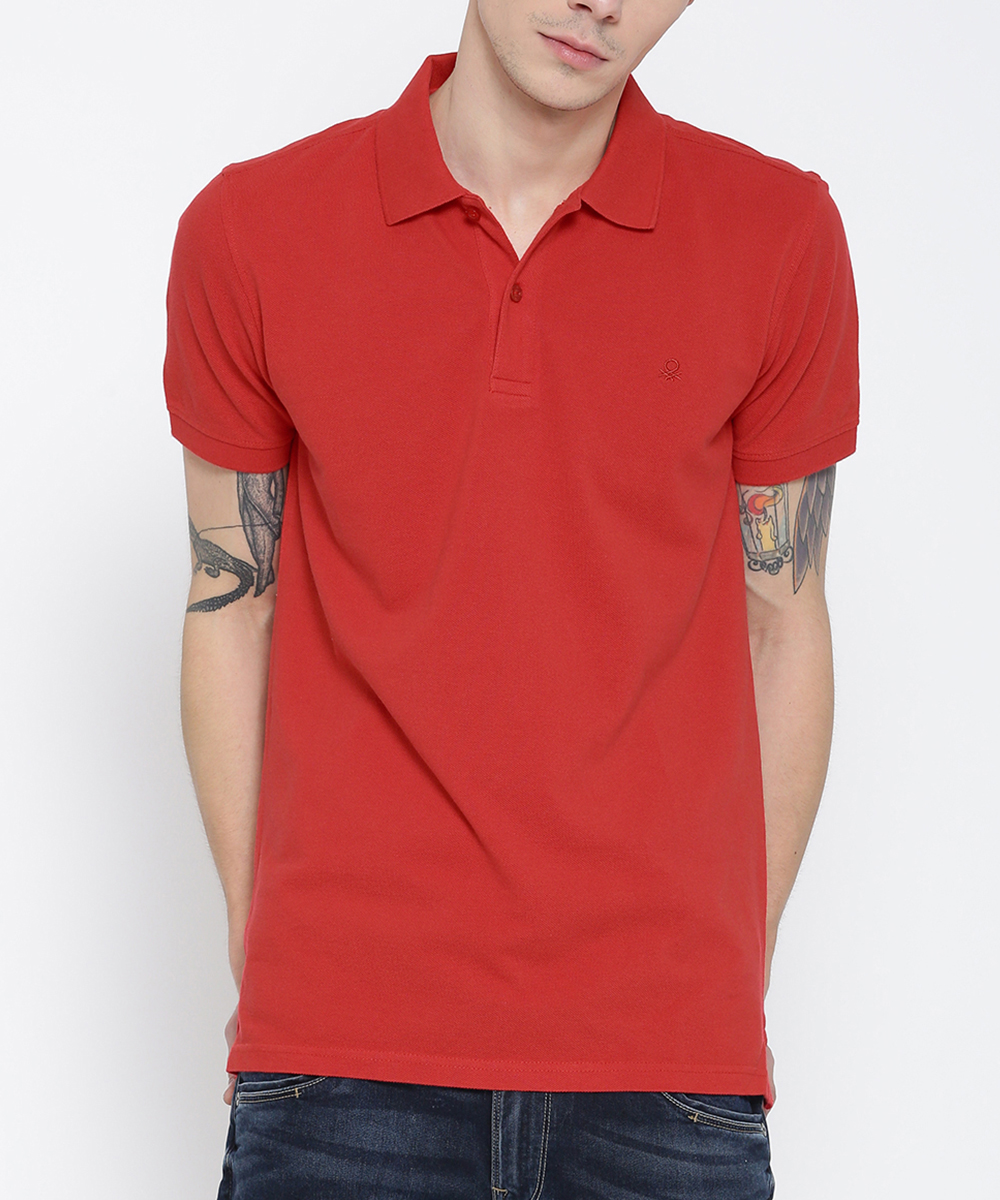 Plain Red Fashion Polo Shirts