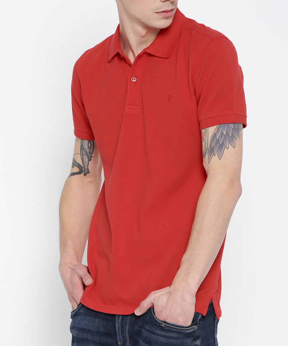 Plain Red Fashion Polo Shirts
