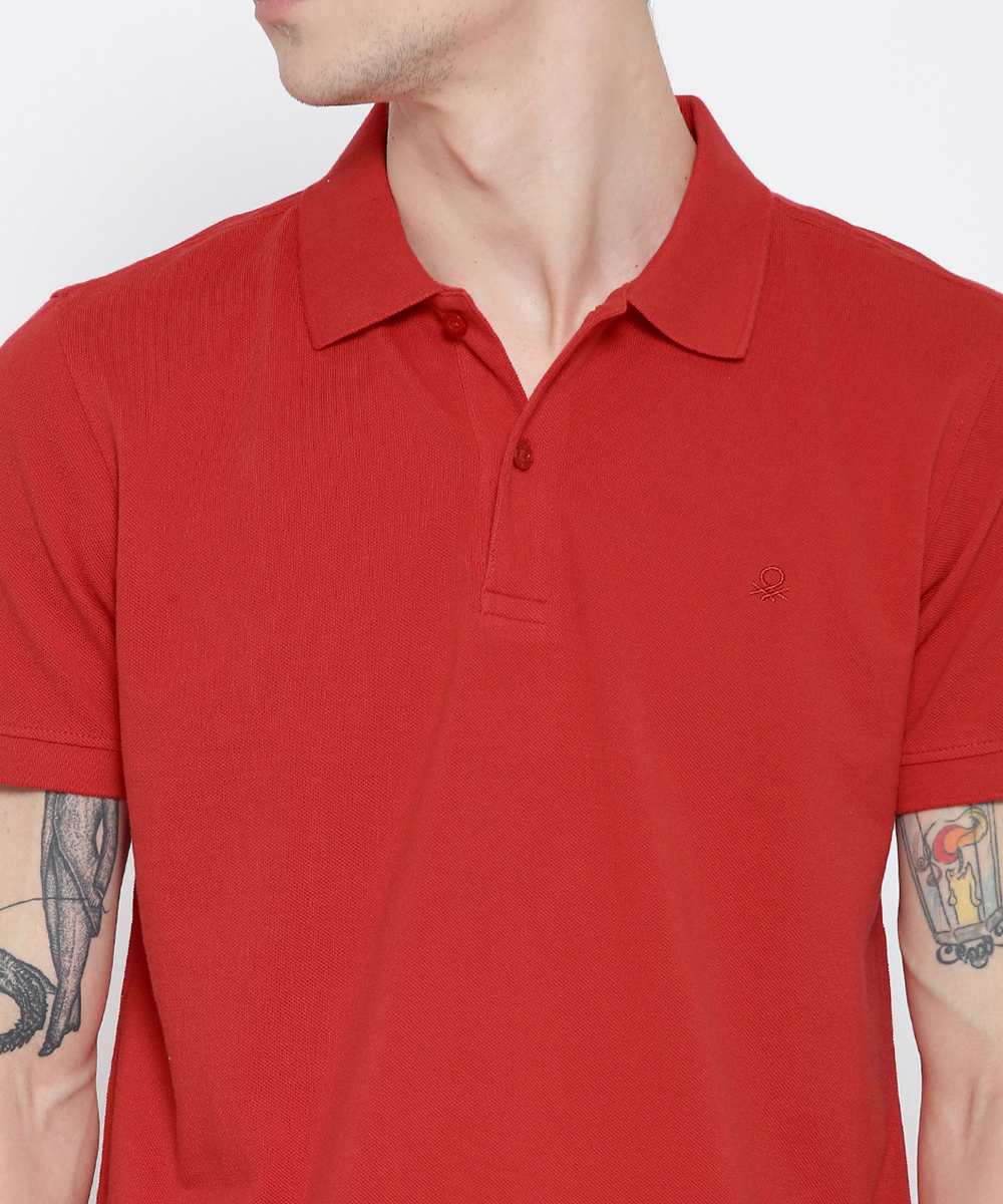 Plain Red Fashion Polo Shirts