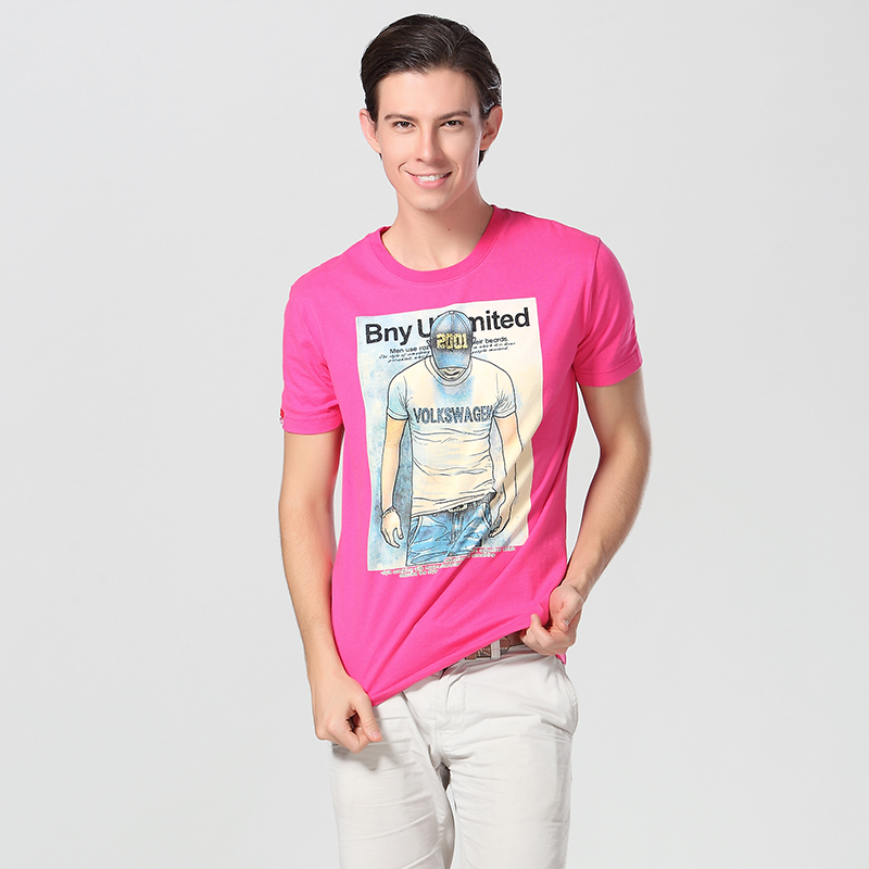 Digital Print Trendy Round Neck T Shirt