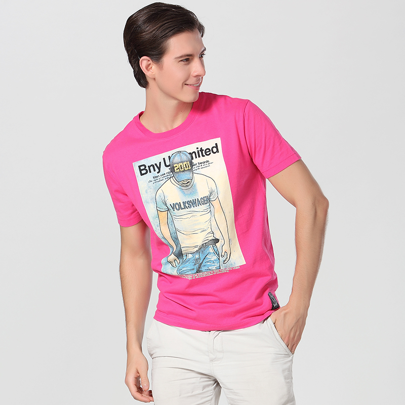 Digital Print Trendy Round Neck T Shirt
