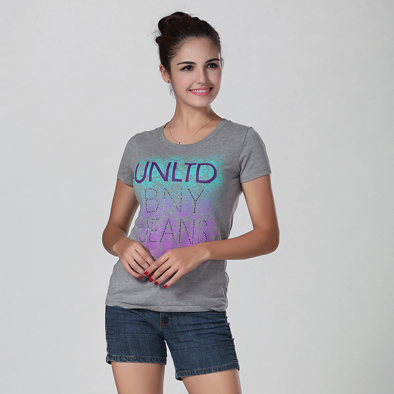 Hot Fix Stone Logo T Shirt