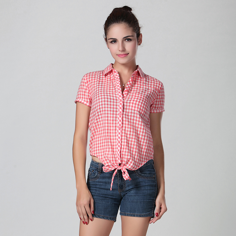 Self-tie Waist Women Shirt