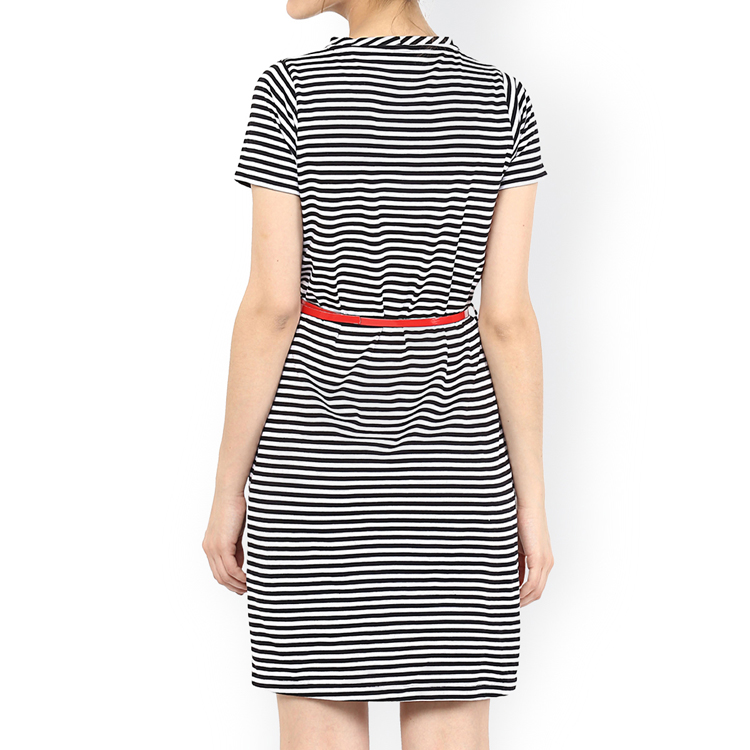 Stripe Pattern Long Dress