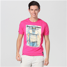 Digital Print Trendy Round Neck T Shirt